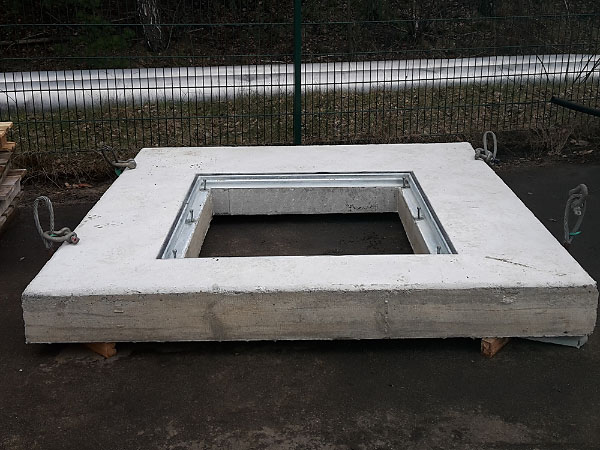 Fertigung von Bodenplatten für den Industriebau